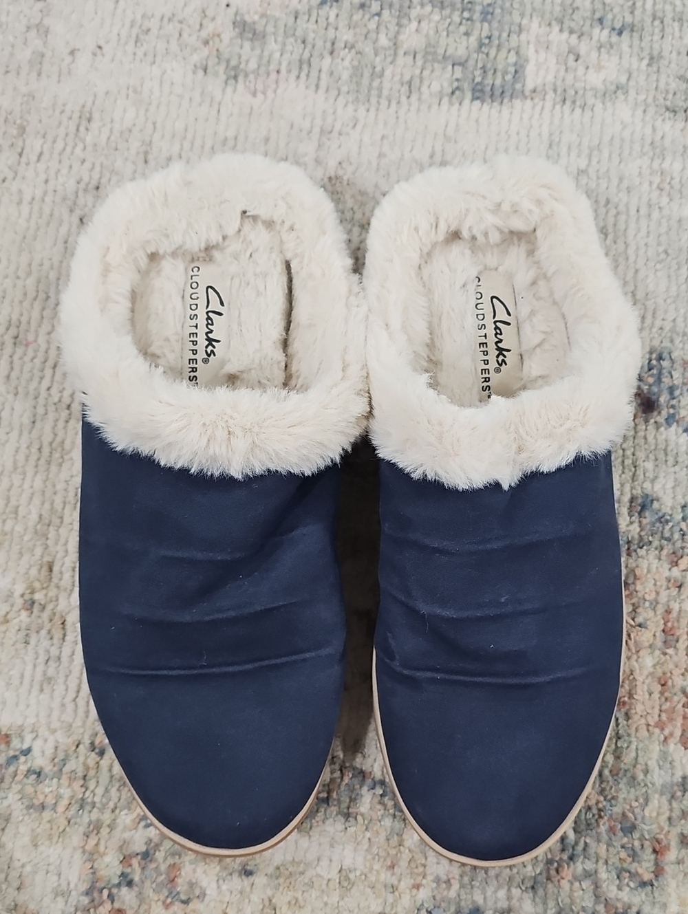 Clarks Cloudsteppers Womens Navy Mule Size 9